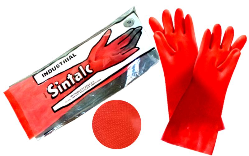 Guantes Industriales SINTALC de látex natural